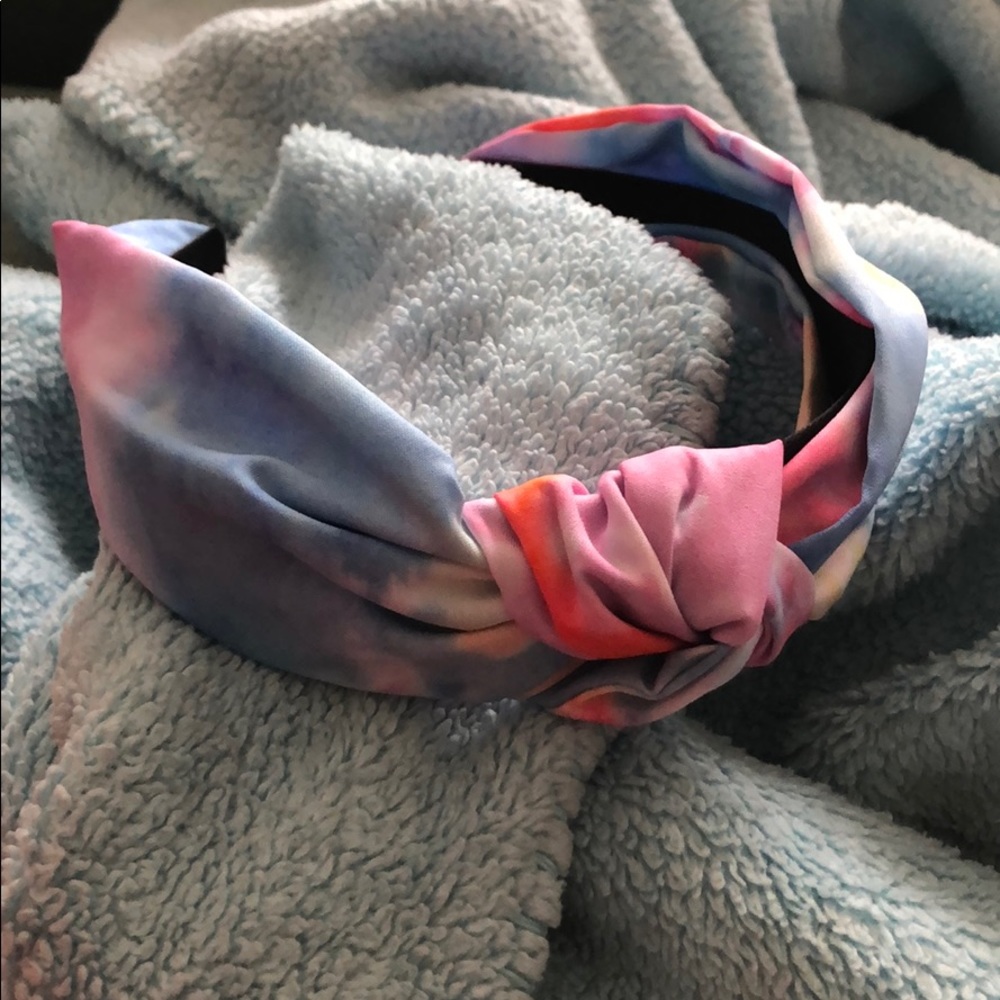 Tie die knotted headband
